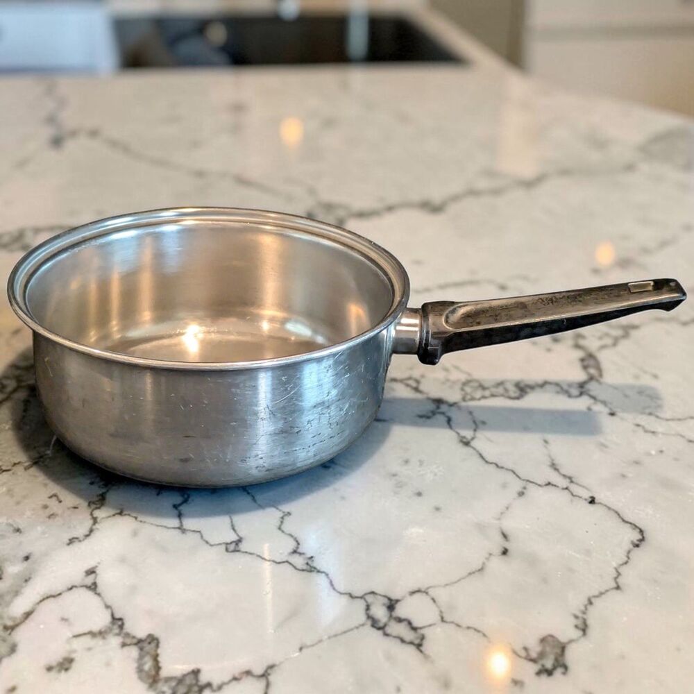 Revere Patriot Ware 1 1/2 Qt Stainless Sauce Pan   7.75" X 3" Vintage